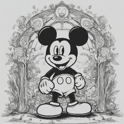 Mickey Mouse Coloring Pic