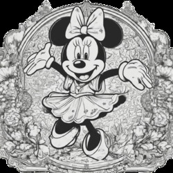 Minnie Mouse Coloring Pic