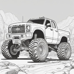 Monster Truck Coloring Pic