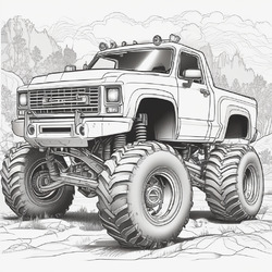 Monster Truck Coloring Pic