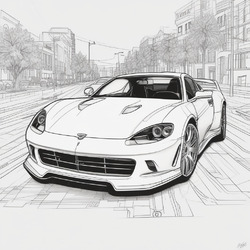 Sports Car Coloring Pic