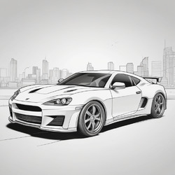 Sports Car Coloring Pic